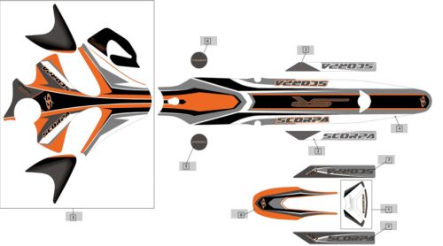 SWING ARM STCKER PAIR 