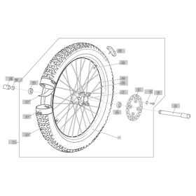FRONT WHEEL SR 