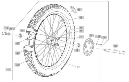 FRONT WHEEL SR 