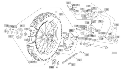 Rear brake lever SR