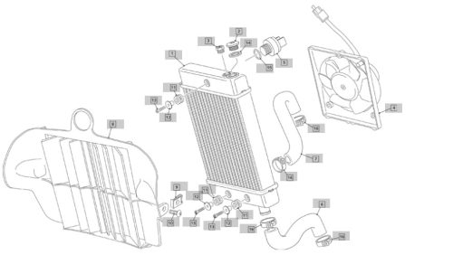 RUBBER HEAD CYLINDER RADIATOR