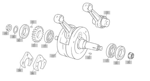 CRANCKCASES SET2.5/2.9 