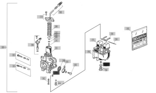 CARBURETOR COMPLETE PHBL26BS