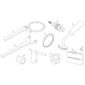 Speciális szerszámok 125-300 SC-R factory trial motorhoz